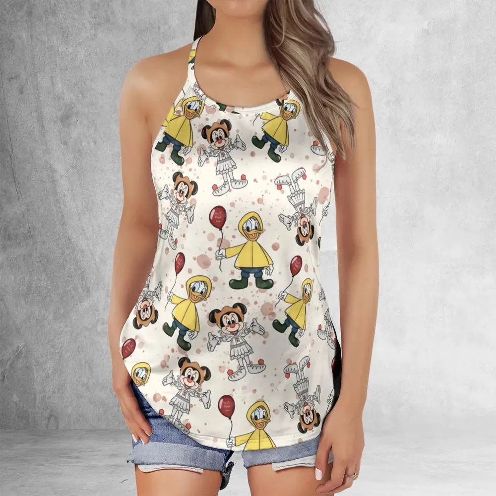 Mouse Clown Criss Cross Tank Top - 2