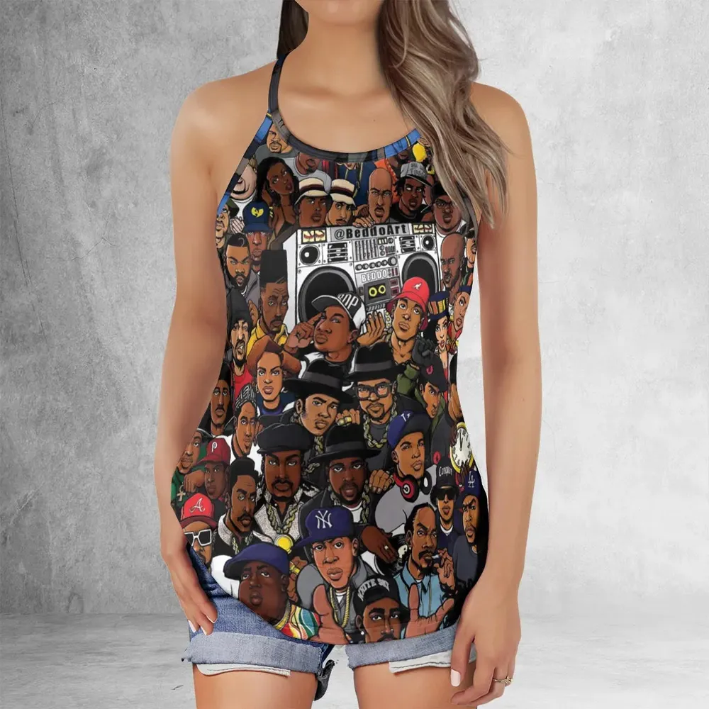 The Golden Age of Hip Hop Criss Cross Tank Top - 2