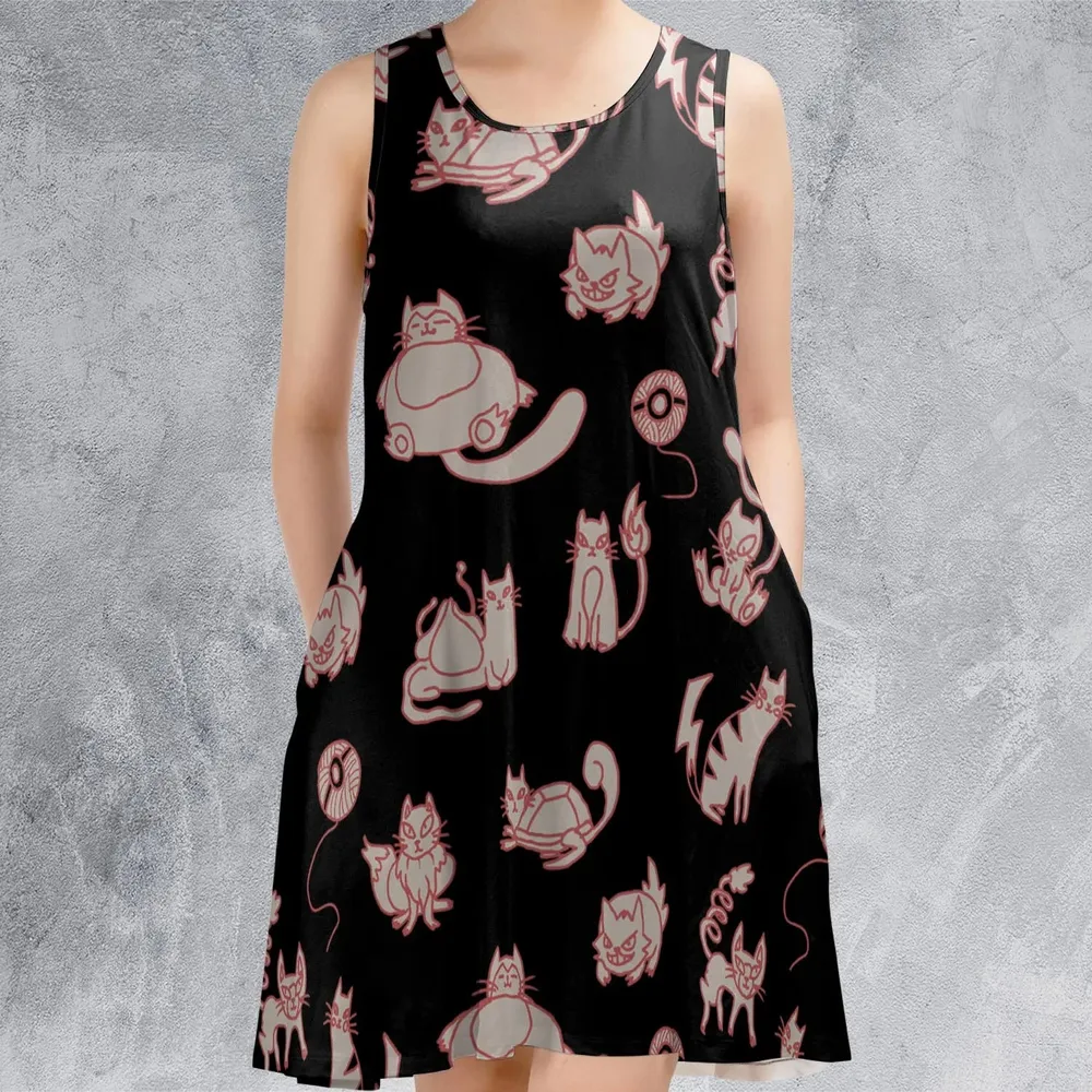 Pawkemon Pokemon Sleeveless Dress - 2