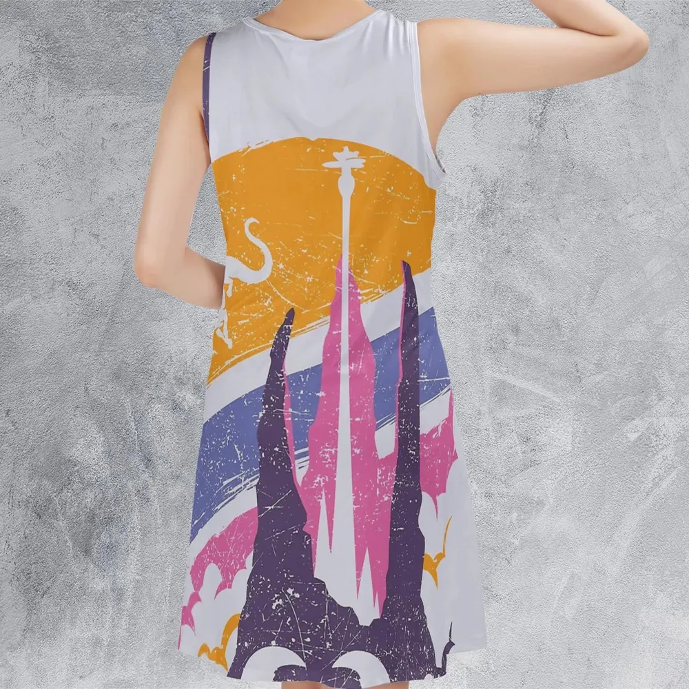 Fantasia Vintage 80s The NeverEnding Story Sleeveless Dress - 3