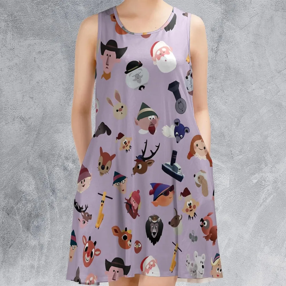 Iconography Rudolph the Red-Nosed Reindeer Sleeveless Dress - 2