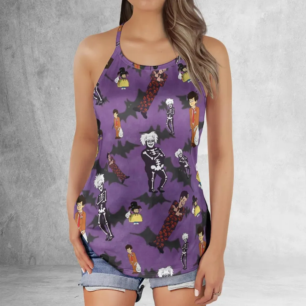 SNL David S. Pumpkins Animated Special Criss Cross Tank Top - 2