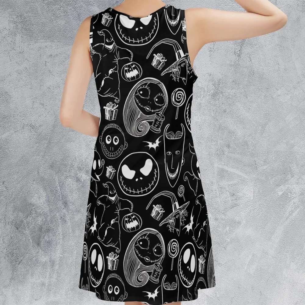 Pumpkin King The Nightmare Before Christmas T Sleeveless Dress - 3