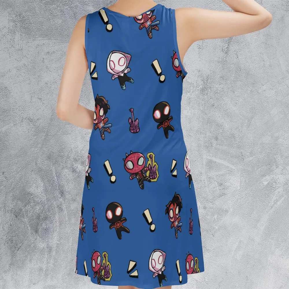Spidey Sense Spider Man Sleeveless Dress - 3