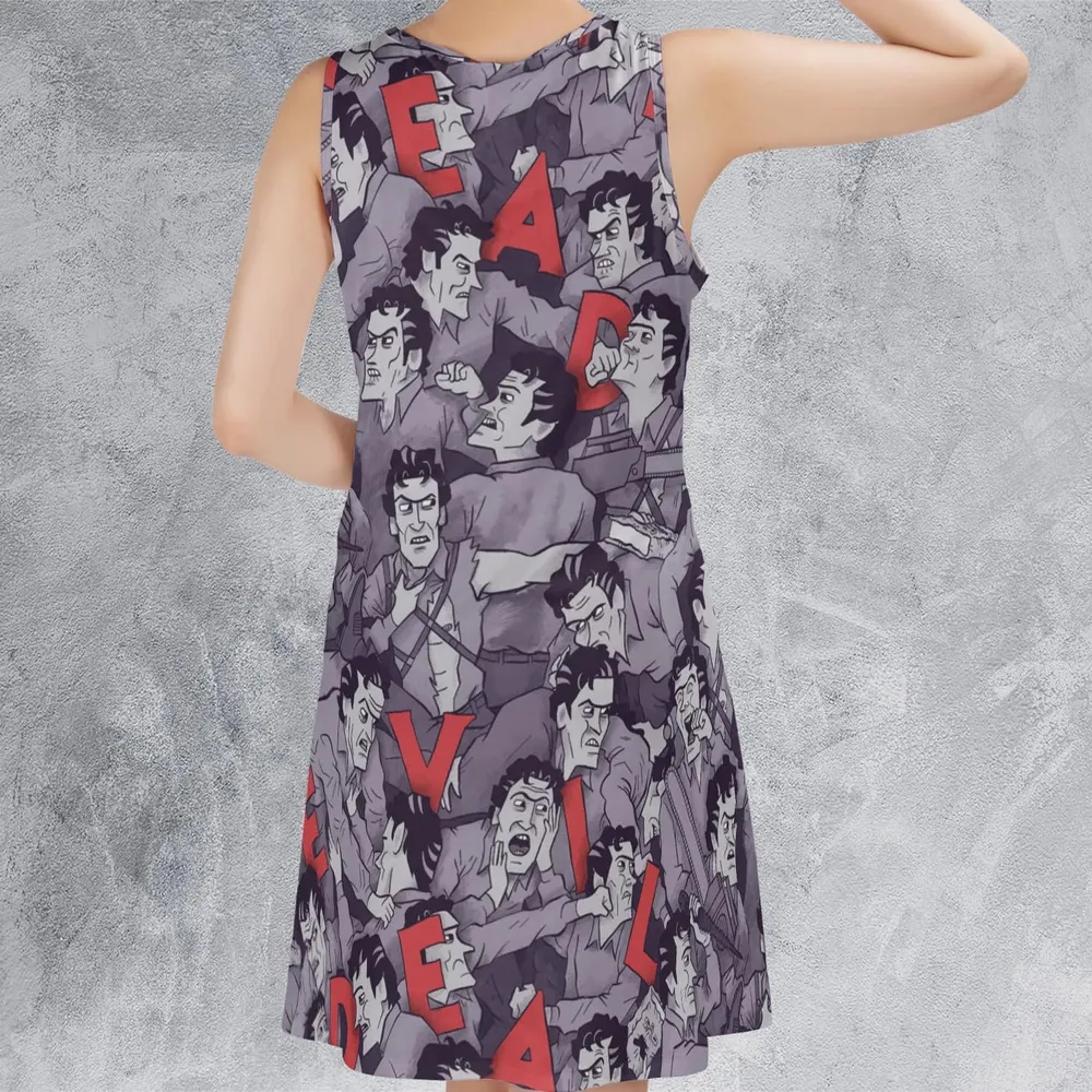 Chainsaw Evil Dead  Seamless Sleeveless Dress - 3