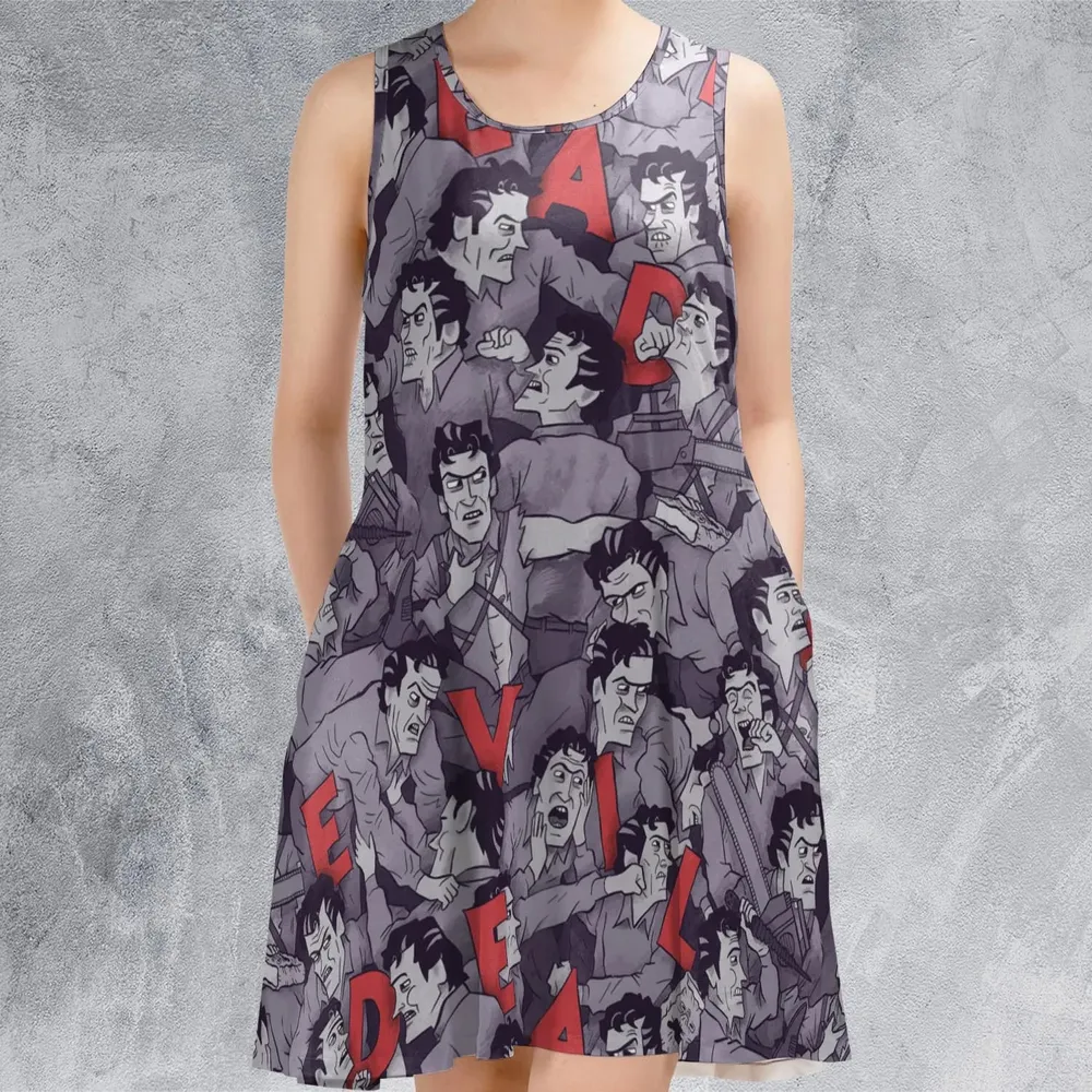 Chainsaw Evil Dead  Seamless Sleeveless Dress - 2