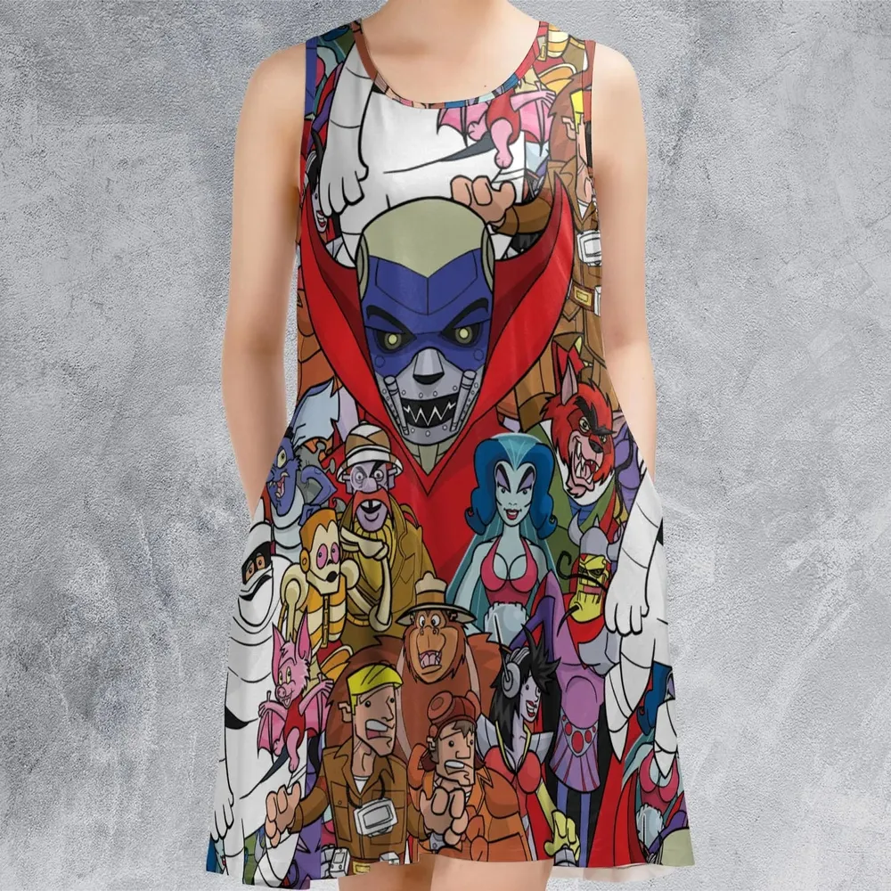 Ghostbusters Animated Series Characters Sleeveless Dress - 2