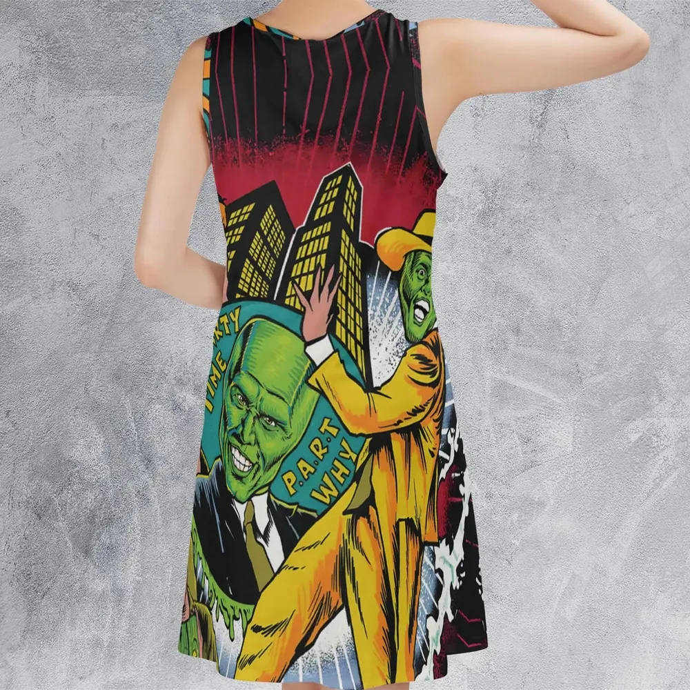 Party Time The Mask Sleeveless Dress - 3