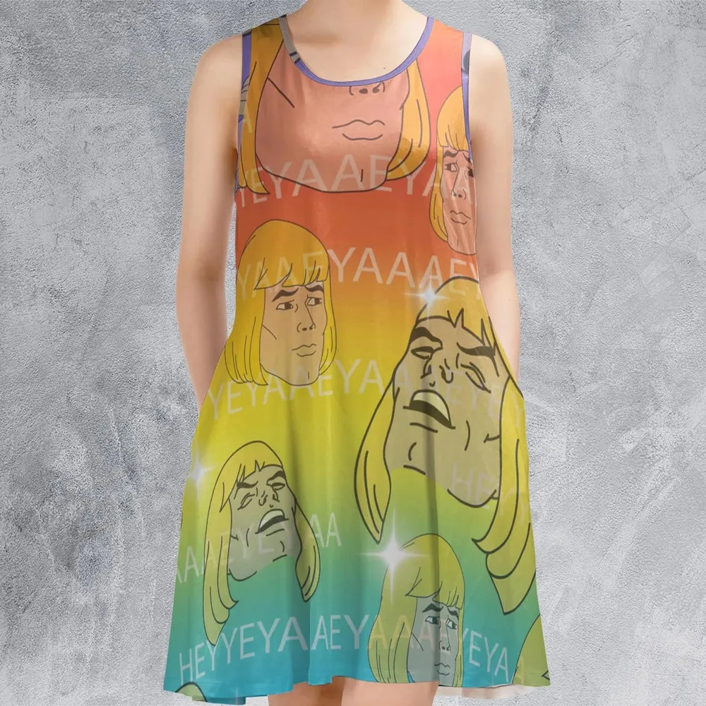 HEYYEYAA He-Man MOTU Sleeveless Dress - 2