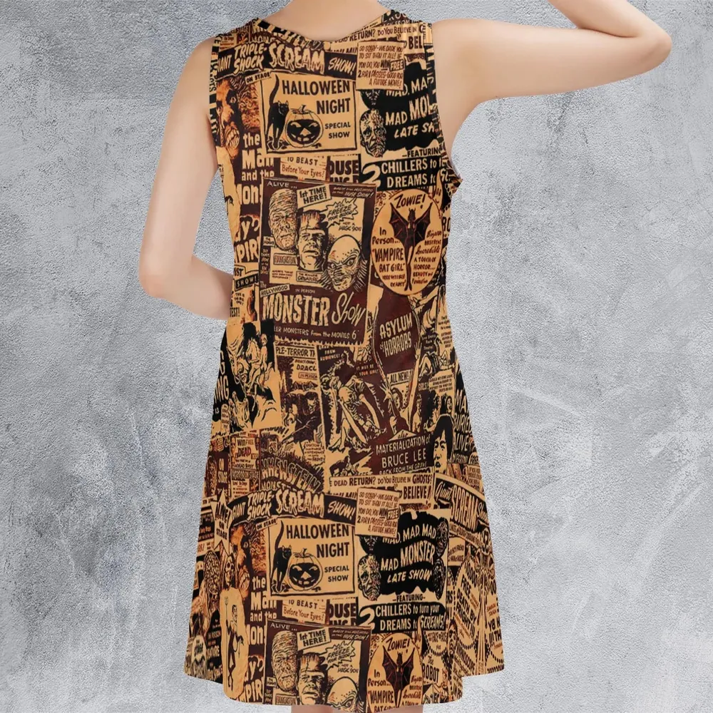 The Monster Show Mashup Sleeveless Dress - 3