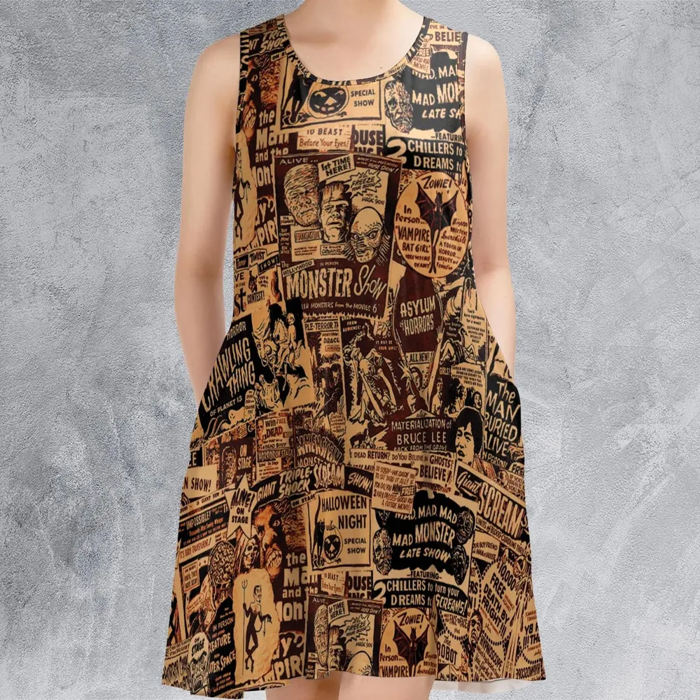 The Monster Show Mashup Sleeveless Dress - 2