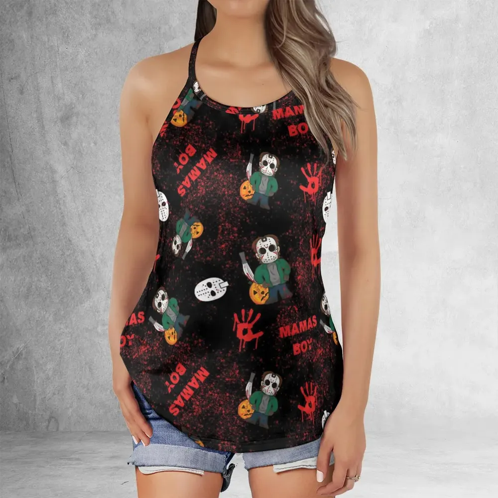 Mamas Boy Friday the 13th Criss Cross Tank Top - 2