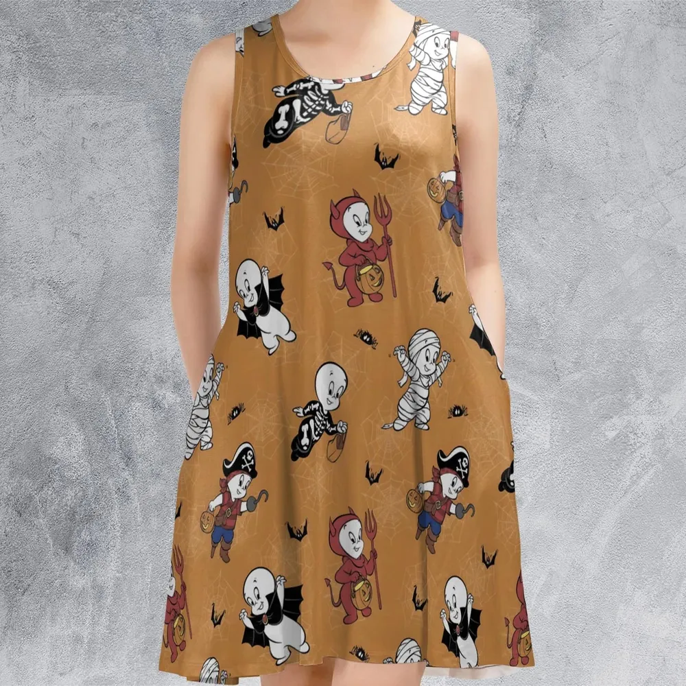 Casper Costume Fun Sleeveless Dress - 2