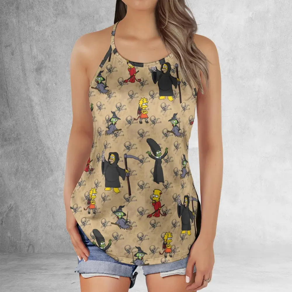 Daily Dose Of Simpsons Criss Cross Tank Top - 2