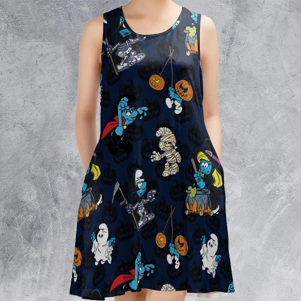 Smurfs Halloween Special Sleeveless Dress - 2