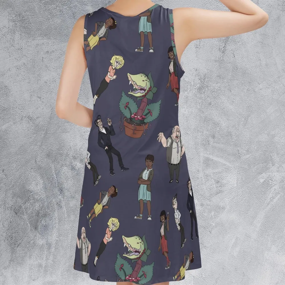 Little Shop Of Horror Characters Sleeveless Dress - 3