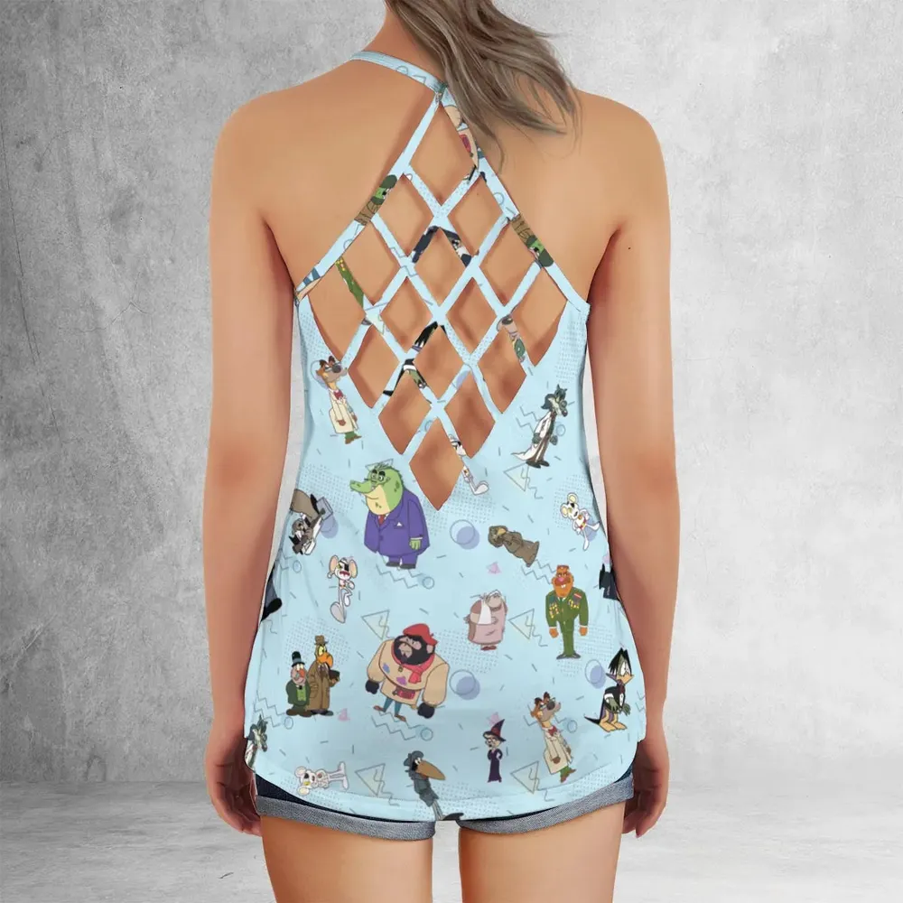 Danger Mouse Duckula Return Criss Cross Tank Top - 3