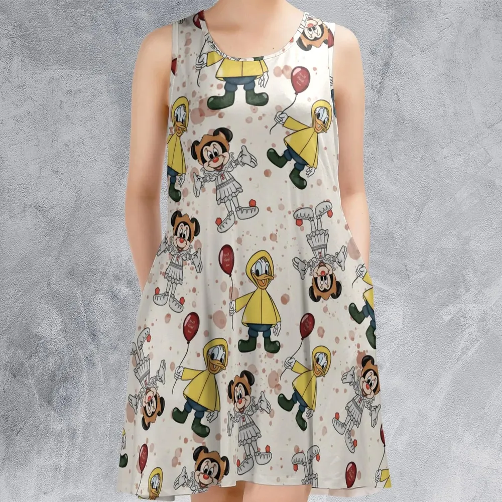 Mouse Clown Sleeveless Dress - 2