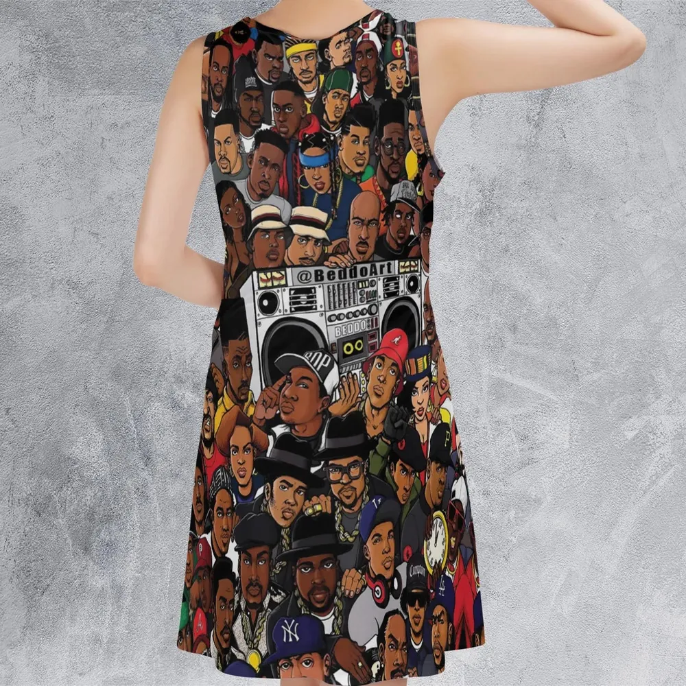 The Golden Age of Hip Hop Sleeveless Dress - 3