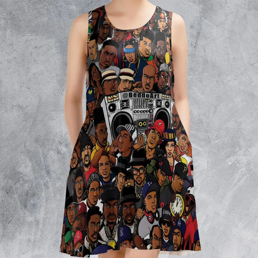 The Golden Age of Hip Hop Sleeveless Dress - 2