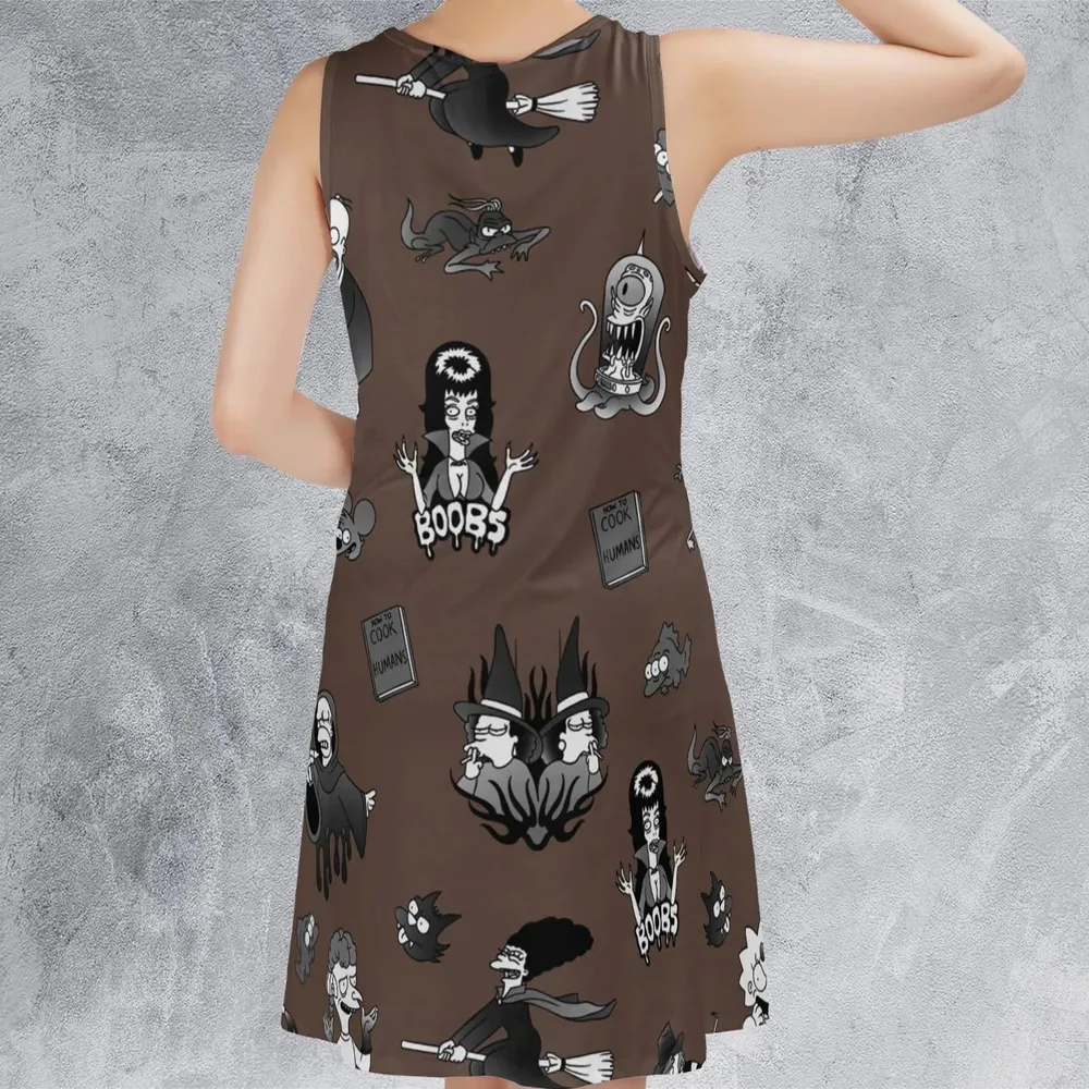 Treehouse of Horror The Simpsons Sleeveless Dress - 3