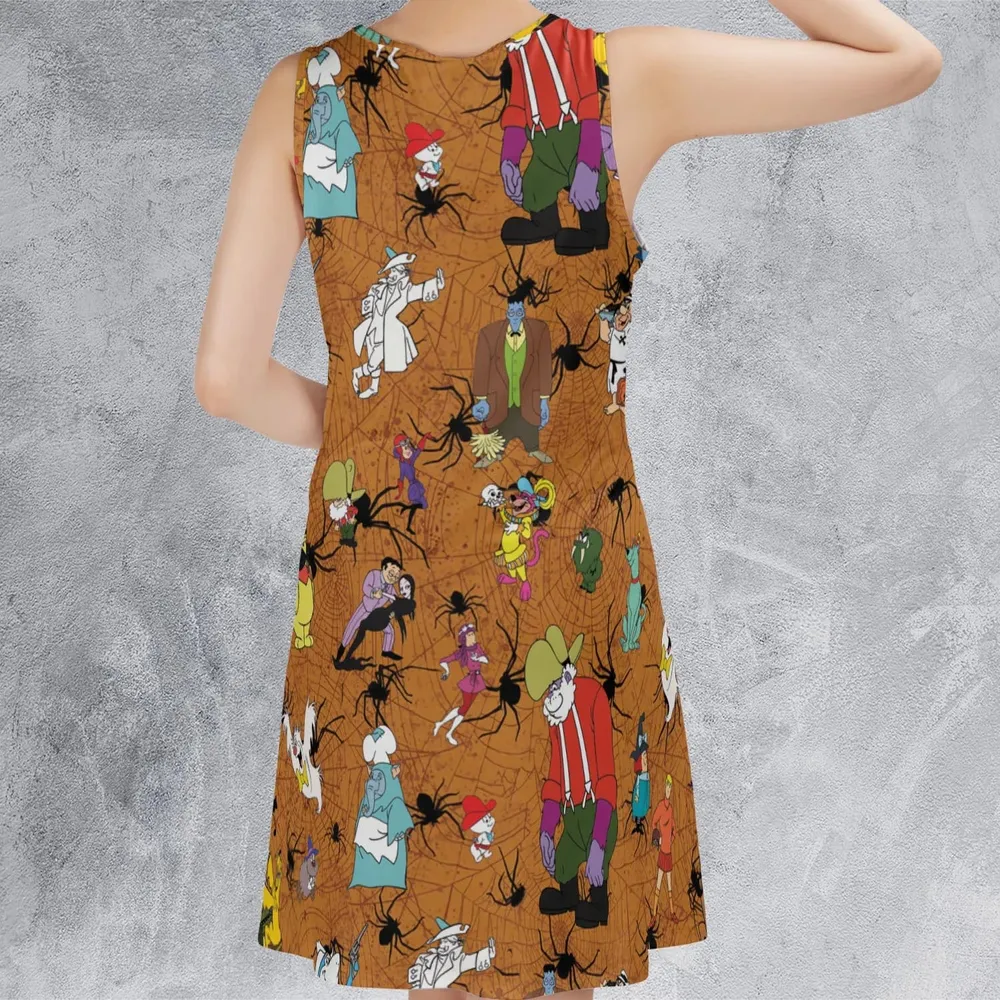 Halloween Party Sleeveless Dress - 3