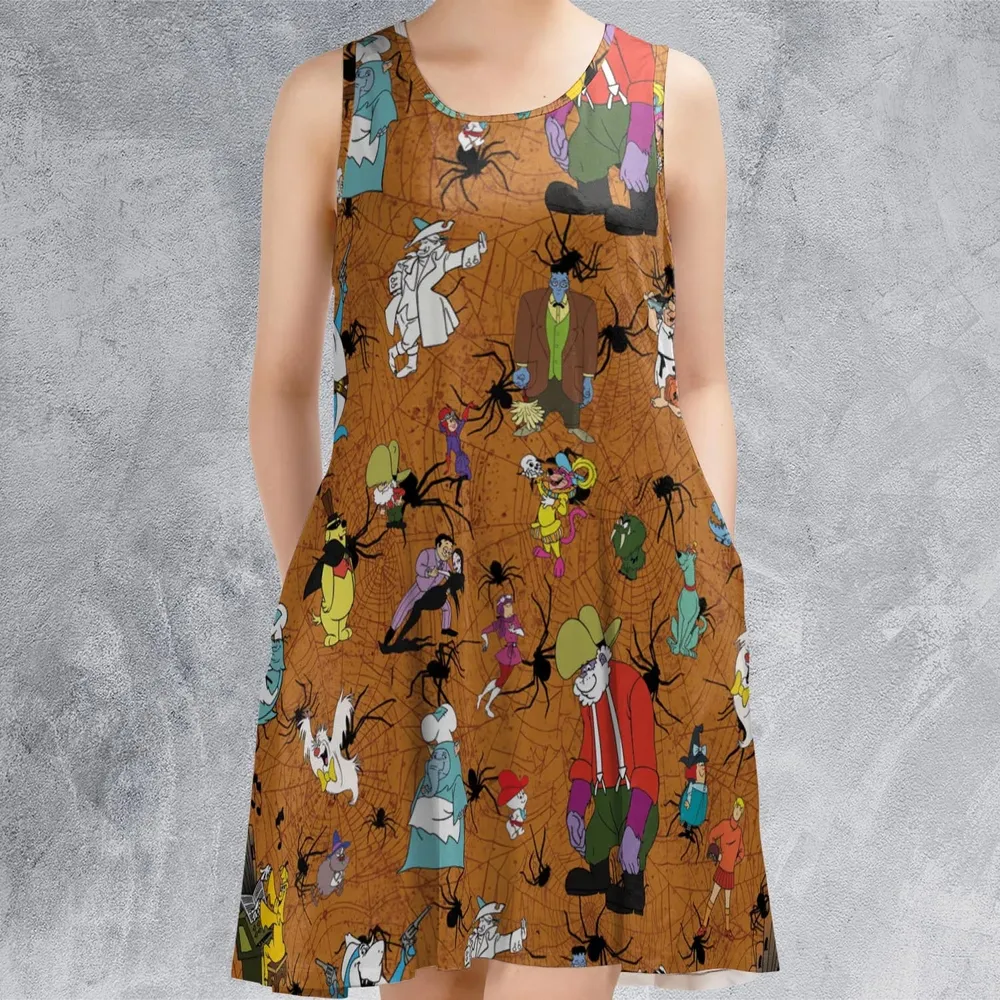 Halloween Party Sleeveless Dress - 2