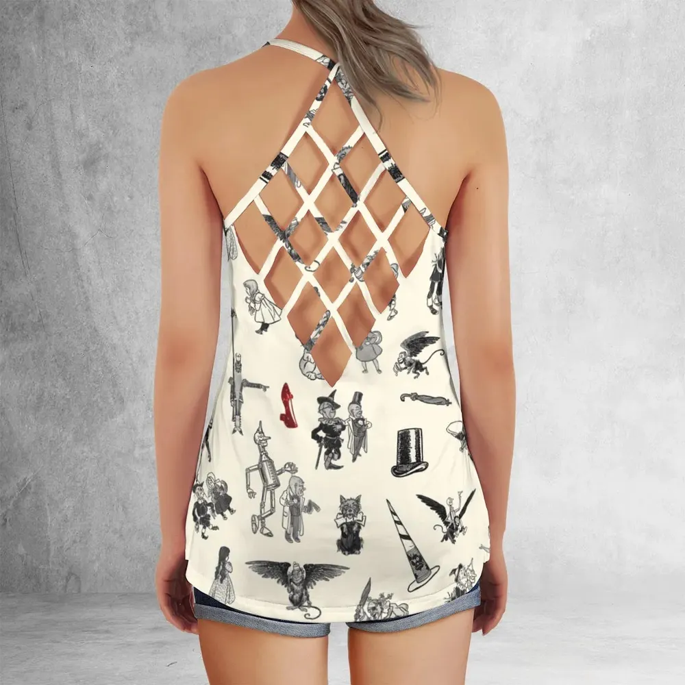 Wizard of Oz Vintage Adapt Criss Cross Tank Top - 3