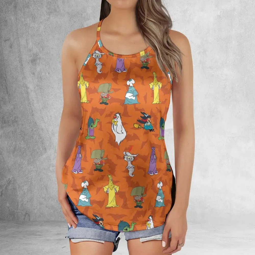 Happy Halloween From Hanna Barbera Criss Cross Tank Top - 2