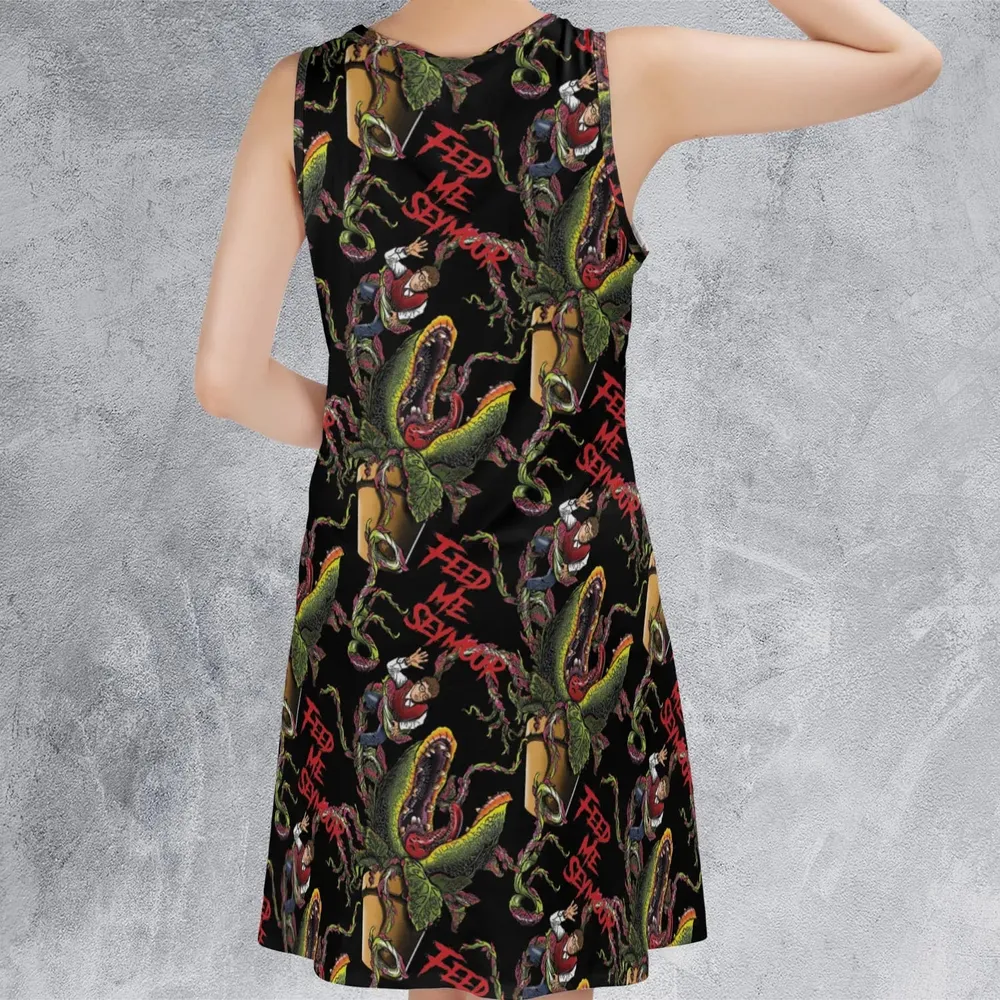 Feed Me Seymour Horror Little Shop Sleeveless Dress - 3