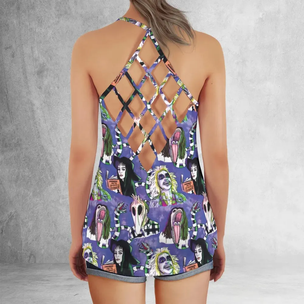 Beetle and Crew Beetlejuice Criss Cross Tank Top - 3