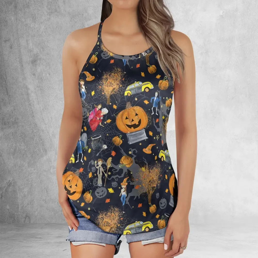 Magic Town Halloweentown Criss Cross Tank Top - 2