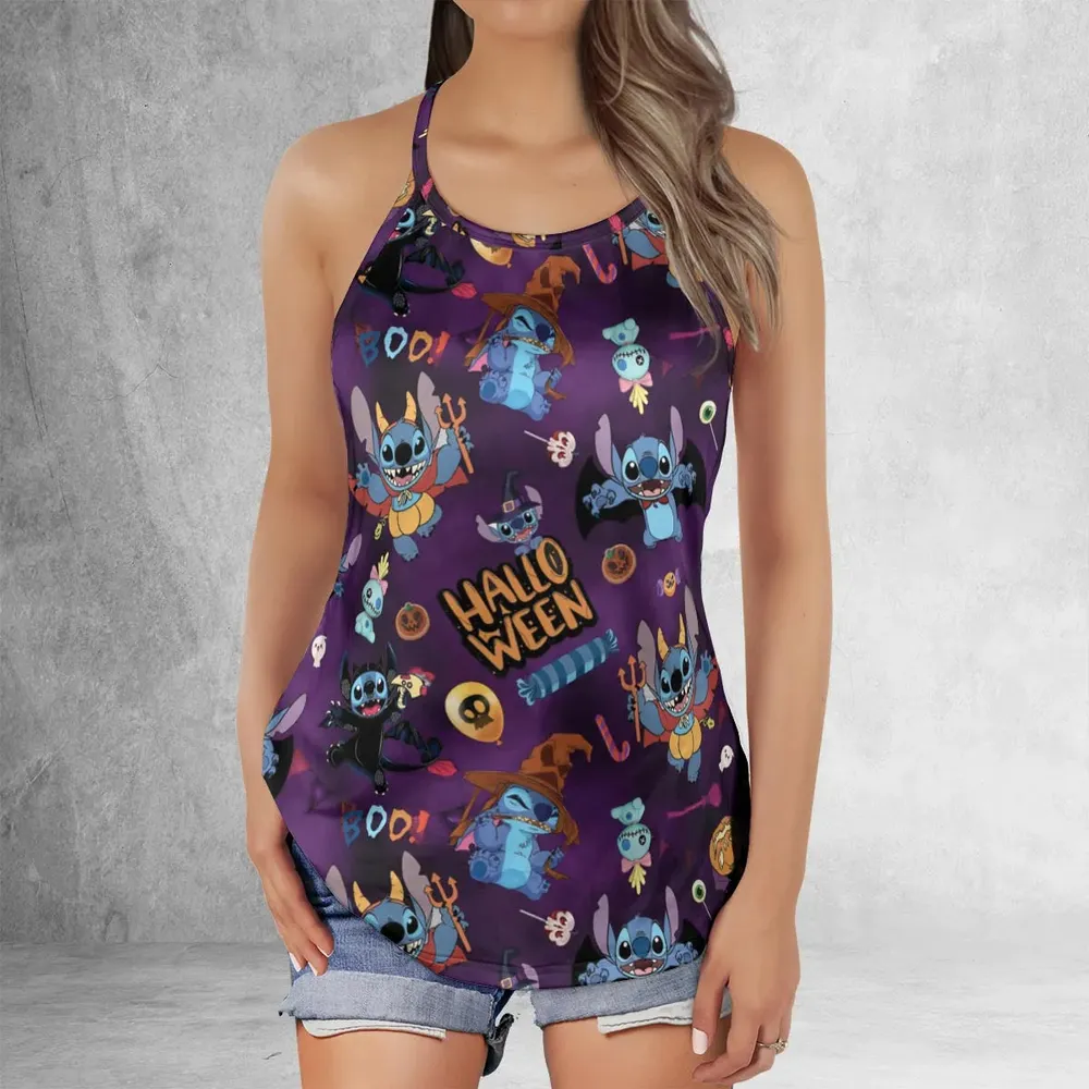 Spooky Stitch Criss Cross Tank Top - 2