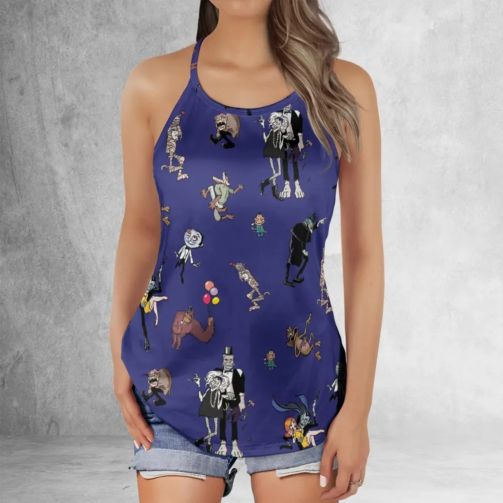 It's a Mad Mad Mad Monster Party Criss Cross Tank Top - 2