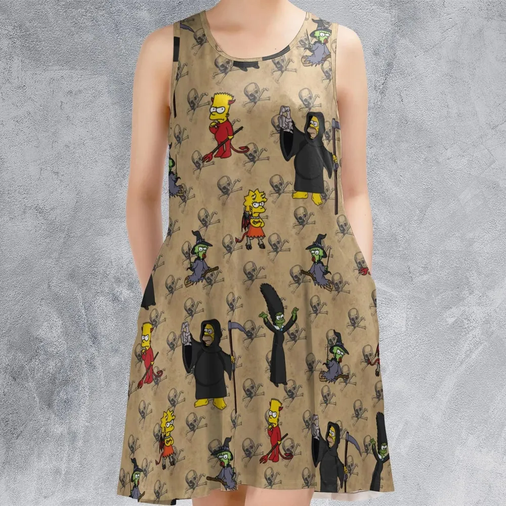 Daily Dose Of Simpsons Sleeveless Dress - 2
