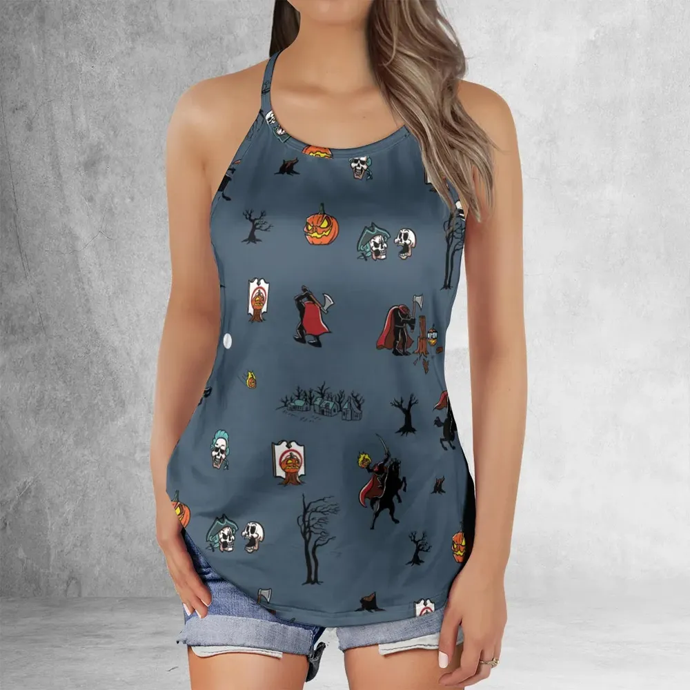 Headless Horseman Ichabod and Mr. Toad Criss Cross Tank Top - 2