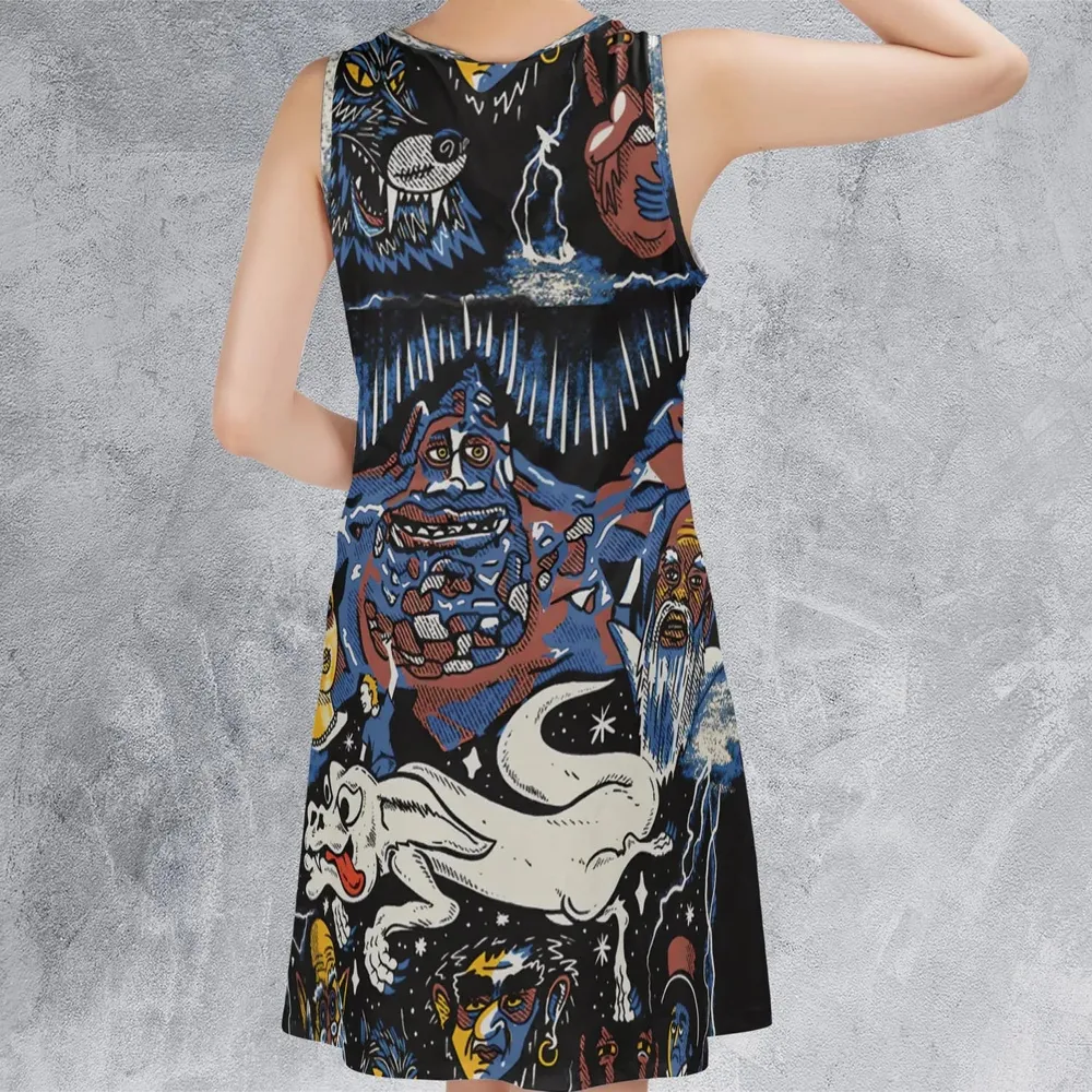 Mystery Falkor Neverending Story Sleeveless Dress - 3