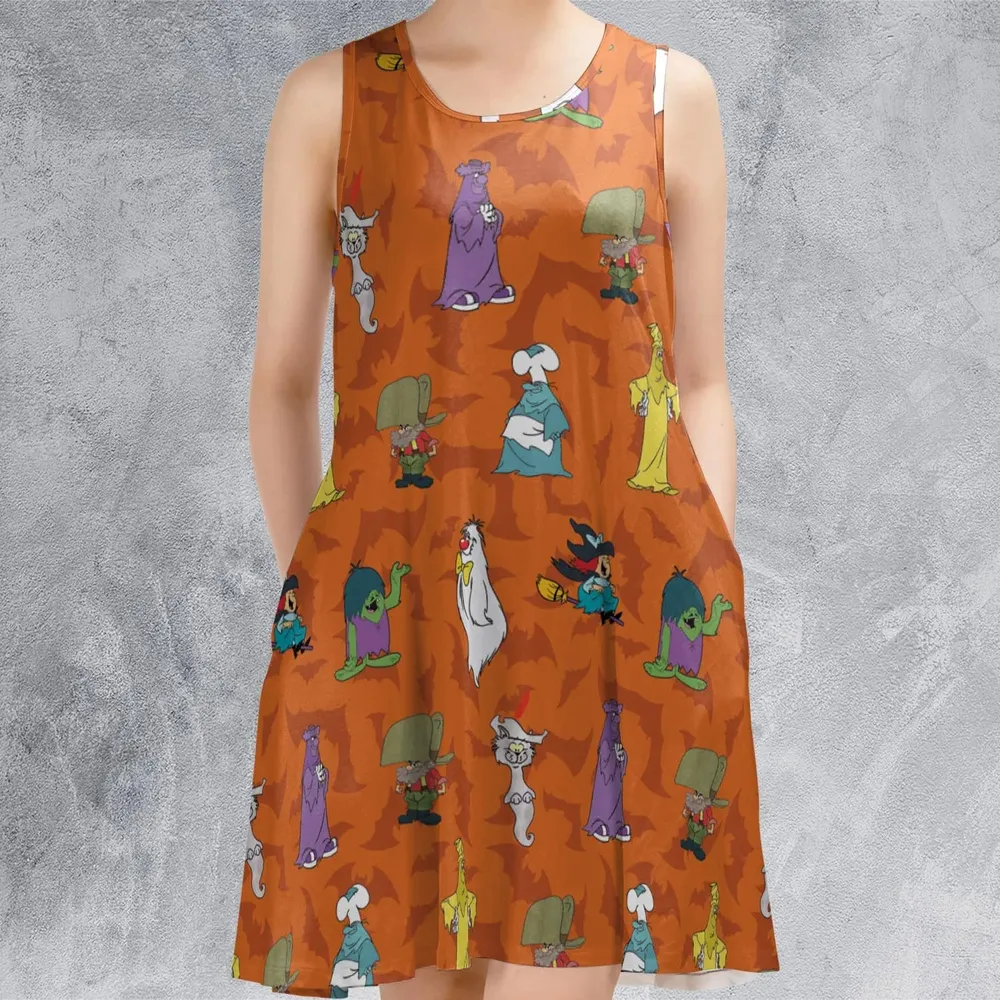 Happy Halloween From Hanna Barbera Sleeveless Dress - 2