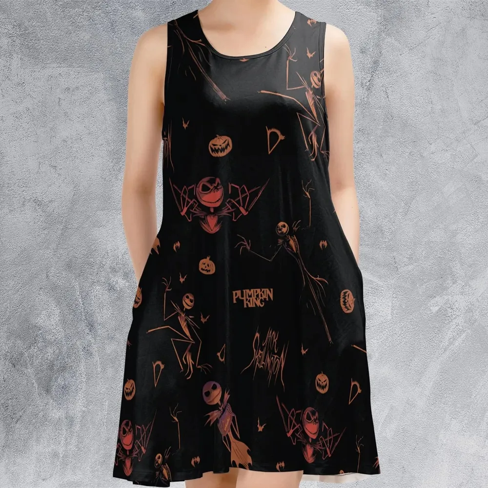 Pumpkin King Jack Skellington Sleeveless Dress - 2
