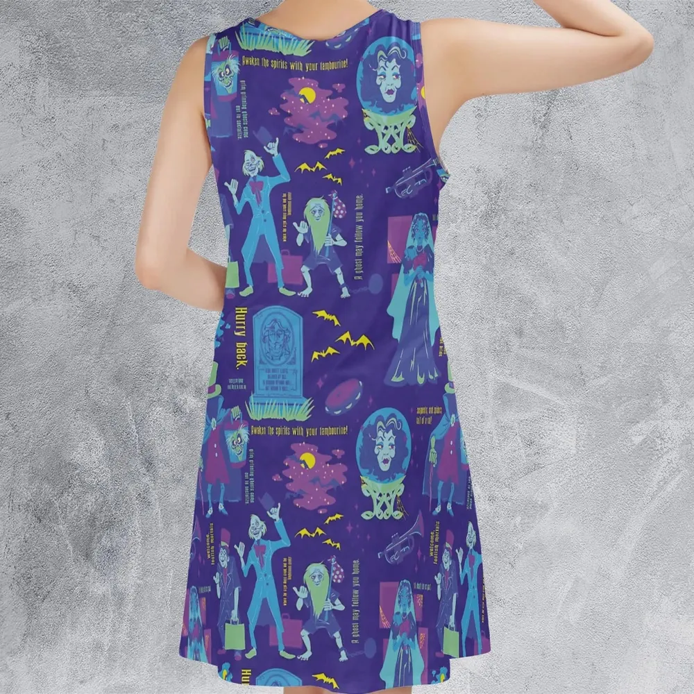 Happy Haunts Journal Haunted Mansion Sleeveless Dress - 3