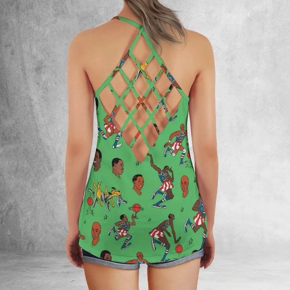 Harlem Globetrotters Characters Criss Cross Tank Top - 3