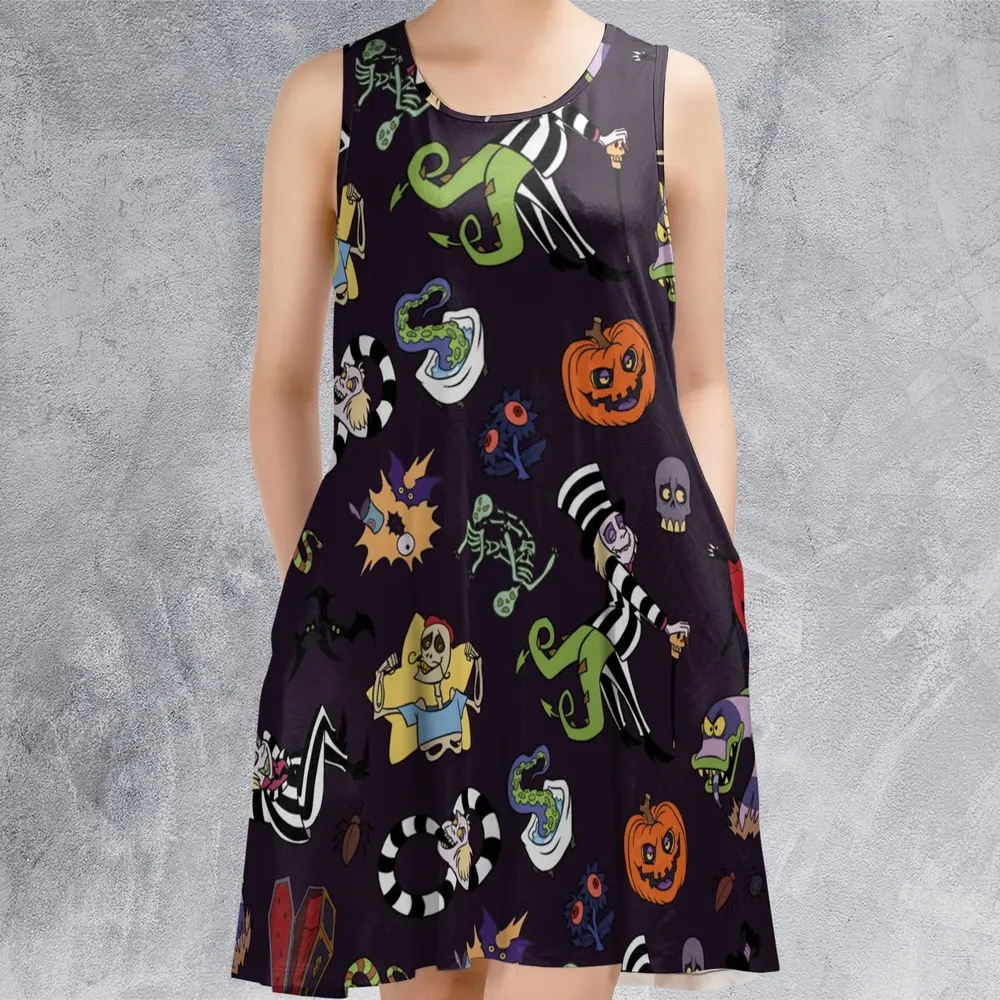 The Old Day Beetlejuice Sleeveless Dress - 2