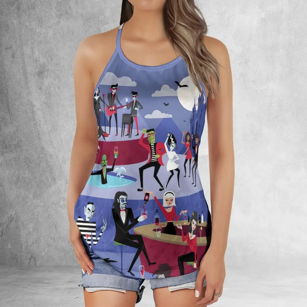 Monster Universal Dance Party Criss Cross Tank Top - 2