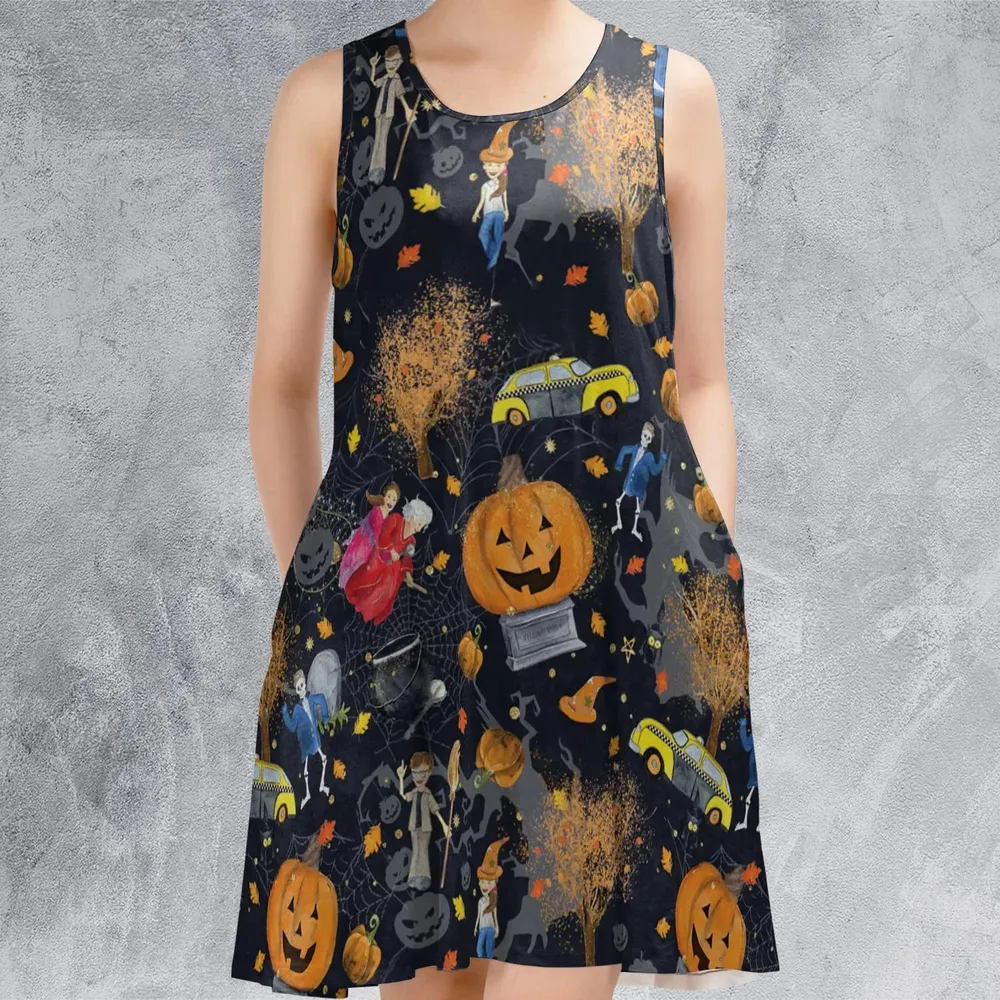 Magic Town Halloweentown Sleeveless Dress - 2