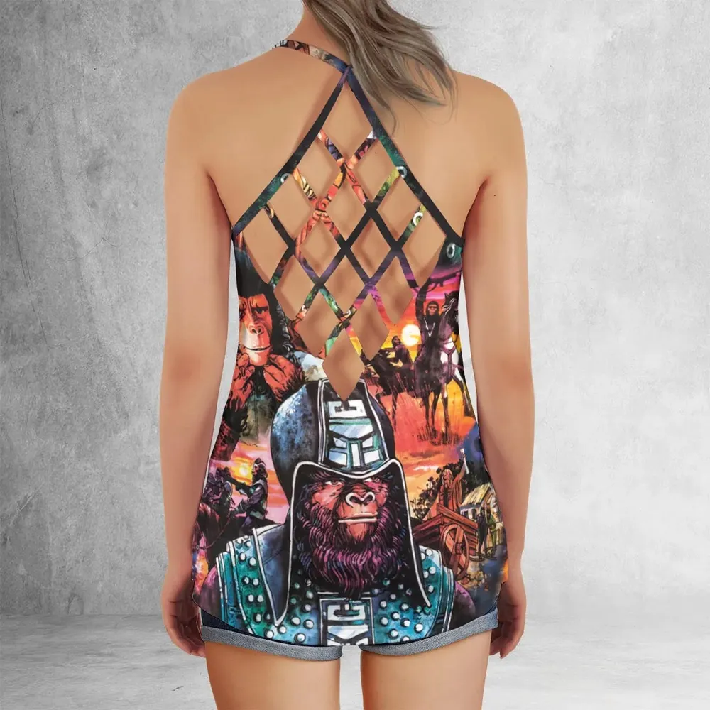 Planet of the Apes Criss Cross Tank Top - 3