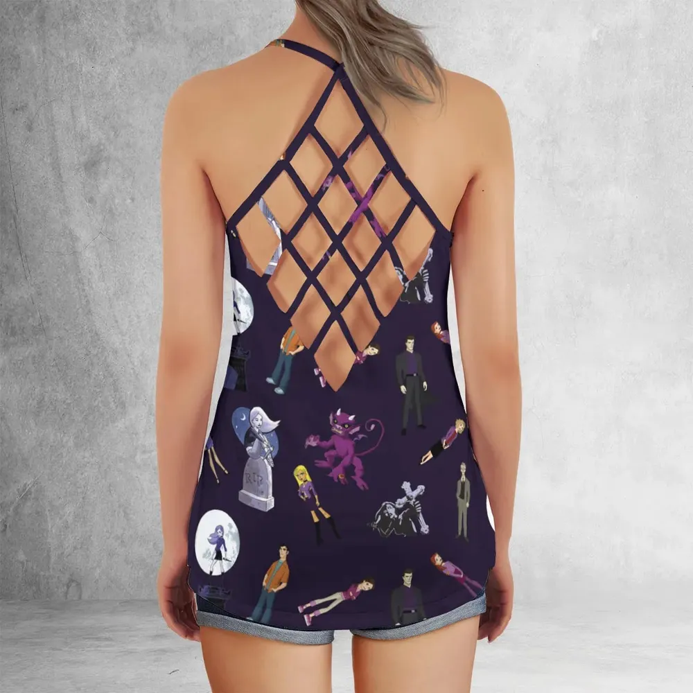 Buffy: The Animated Series Characters Criss Cross Tank Top - 3