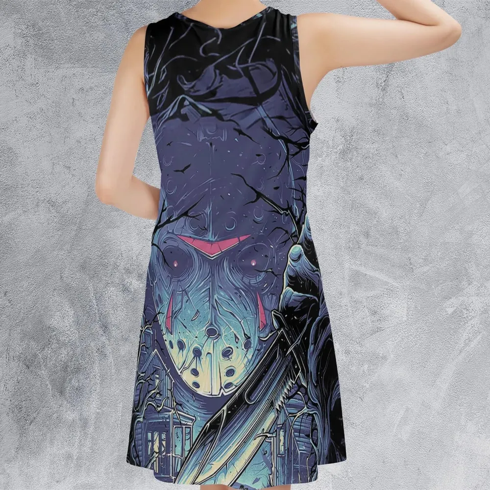 Camp Crystal Chic Friday the 13th Sleeveless Dress - 3
