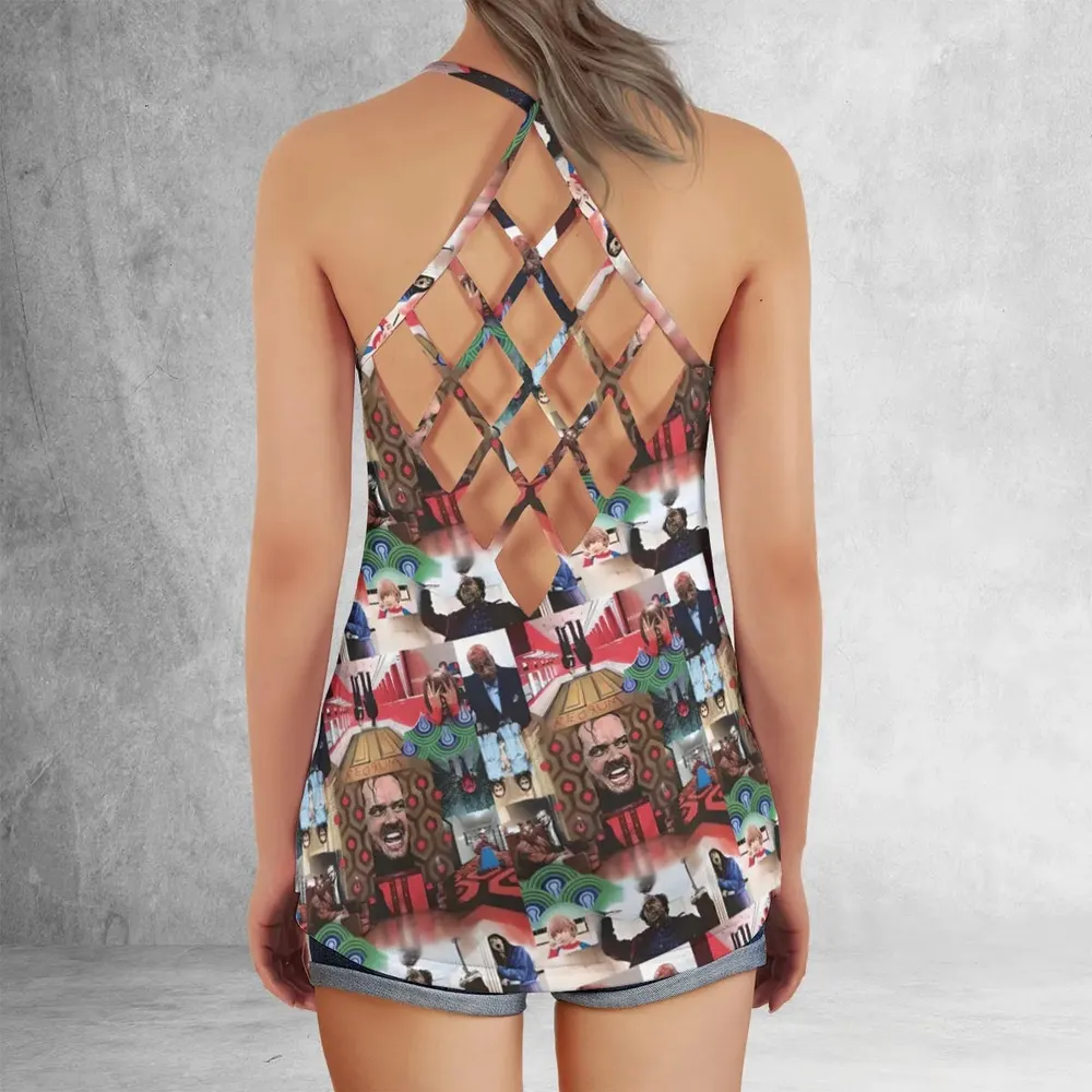 Overlook Chic The Shinning Criss Cross Tank Top - 3