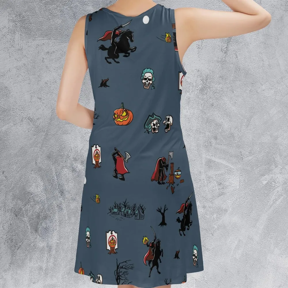 Headless Horseman Ichabod and Mr. Toad Sleeveless Dress - 3