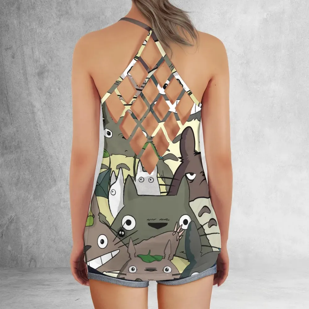 My Neighbor Totoro Criss Cross Tank Top - 3
